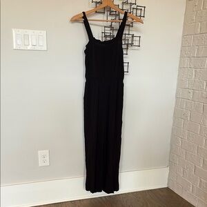 Madewell Black Sheath Jumpsuit Spaghetti Strap